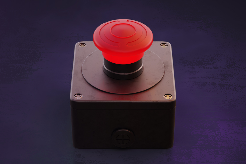 Large red button