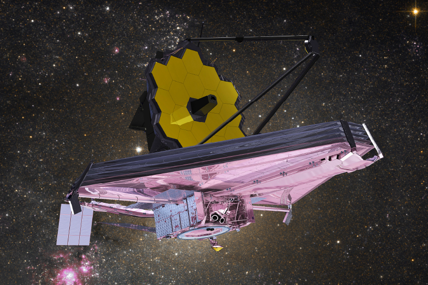 Rendering of the James Webb Space Telescope