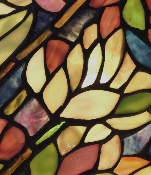 Abstract stained glass design