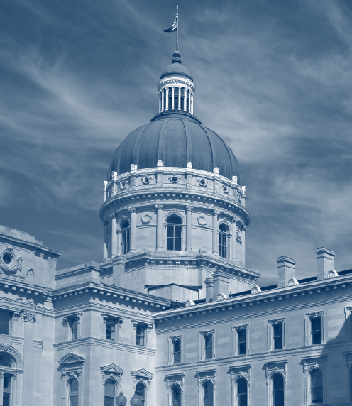 Indiana State House, blue filter