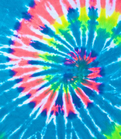 Colorful tie dye spiral