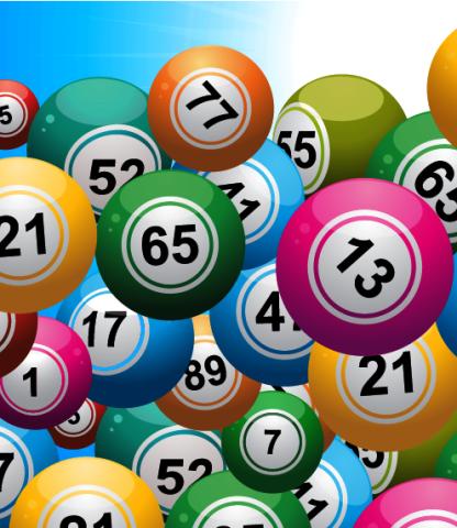 Illustration of colorful Bingo balls