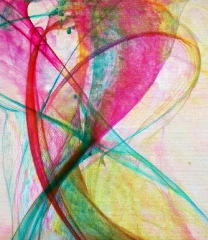 Abstract string painting